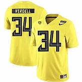 Oregon Ducks 34 CJ Verdell Yellow Nike College Football Jersey Dzhi,baseball caps,new era cap wholesale,wholesale hats